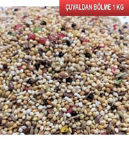 Fizzy Karışık Muhabbet Kuş Yemi 1 Kg Çuvaldan Bölme