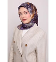 Levidor Kristal Eşarp Esinti Desen Lila