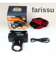 Şarjlı Kafa Lambası KX-1832  60W LED Zoomlu  3000mAh  Kamp & Açık Hava Kullanımı