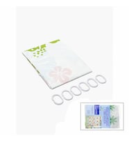 ÇİF KANAT PVC BANYO PERDESİ 2 PARÇA X 90X180CM - 12 HALKALI (5343)