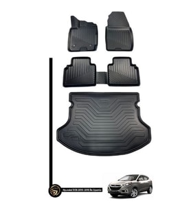 Hyundai ix35 2010-2015 3D Havuzlu Paspas + Bagaj Havuzu İkili Set