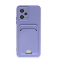 Xiaomi Poco X5 5g Kılıf Kelvin Kartvizitli Silikon - Lila