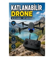 E99 Pro Katlanabilir 4K HD Kameralı Mini Drone APP Kontrollü Uzaktan Kumandalı