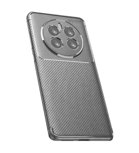 Realme 12 Pro Plus Kılıf Auto Focus Karbon Kapak - Gri