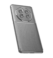 Realme 12 Pro Plus Kılıf Auto Focus Karbon Kapak - Gri