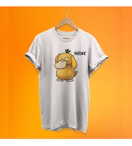Remonz Pokemon Saydek Baskılı %100 Pamuk Oversize T Shirt (Beyaz)