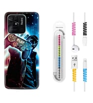 Xiaomi Poco X3 Pro M4 Pro X4 Pro C40 10C Kılıf Kablo Koruma Spiral Silikon Play Me 1757