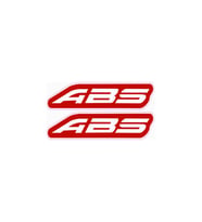 ABS STİCKER 7cm KIRMIZI - ETİKET 2 ADET