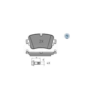 Mercedes Spr903 Fren Balatası Arka B&uuml;y&uuml;k Tip 0044202720 Meyle