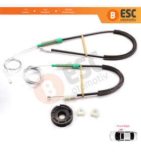 Volvo C70 MK1 872 1996-2002 2-Kapı Coupe 9467885 İçin Sağ Cam Kriko Tamir Seti