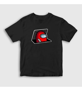 Presmono Unisex Çocuk Siyah Hide Among Us T-Shirt 78047tt