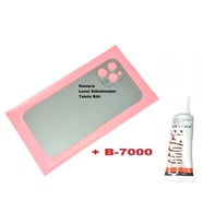 Tkgz İPhone 12 PRO Arka Pil Batarya Kapağı (CAM+B-7000) YEŞİL