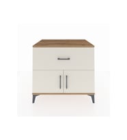 Kronos Şifonyer Tek Raflı Tek Çekmeceli 2 Kapaklı 88x59x80 Çam-Aytaşı