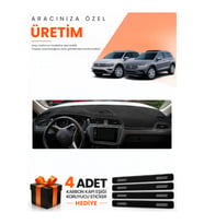 VOLKSWAGEN TİGUAN (2016-2023) Uyumlu Torpido Koruma Örtüsü Oto Kılıfı - Siyah