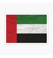 Birleşik Arap Emirlikleri Bayrağı Araba Sticker Oto Etiket 19 Cm