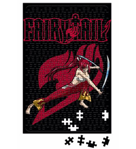 Fairy Tail Erza Scarlet Two Swords Anime Manga Puzzle