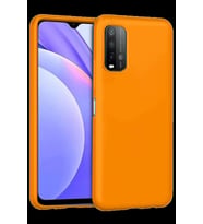 Redmi 9T Kılıf Nano içi Kadife Silikon - Turuncu