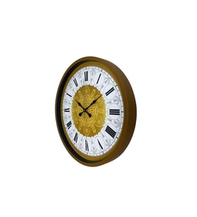 Kahverengi 36 Cm Desenli Duvar Saati (Standart)