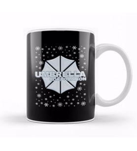 Resident Evil Umbrella Corporation Christmas Snow Logo Kupa Bardak Porselen