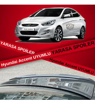 Hyundai Accent Blue Bagaj Üstü Slim Yarasa Spoiler Parlak Siyah