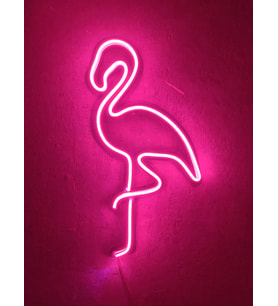 Flamingo Neon Tabela Neon Led Dekoratif Duvar Aydınlatması Neon Duvar Dekorasyonu