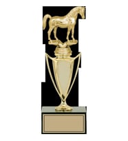 ODAK KUPA - Figürlü Kupalar - At Figürlü Kupalar FG-039 C - 27 cm