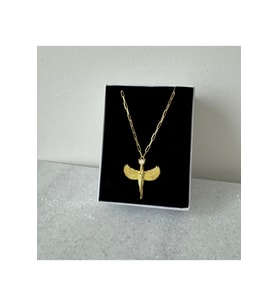Ank Meleğikalın Zincirli 925 Ayar (Gold)