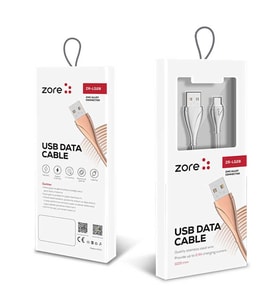 Zore LS28 Micro Usb Kablo (Rose Gold Altın)