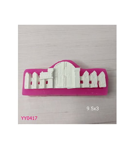 YY0417 Minyatür Kapılı Bahçe Çiti Silikon Kalıp