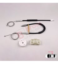 Peugeot 607 9D 9U 1999-2010 9632243180 9224A0 İçin Arka Sağ Kapı Cam Kriko Tamir Seti