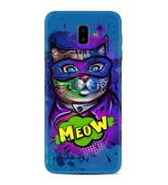Samsung J6 Plus J7 Prime J7 Pro M20 Kılıf Desenli Silikon Super Meow 1715