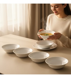 GÜRAL PORSELEN Sembol 6 Parça 15 cm Çorba Kasesi