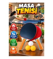 2 Raket 3 Top Masa Tenisi Seti – Ev ve Dış Mekan Kullanımına Uygun