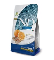 N&D Ocean Tahılsız Ringa Balığı Ve Portakallı Kısır Kedi Maması 1,5 Kg