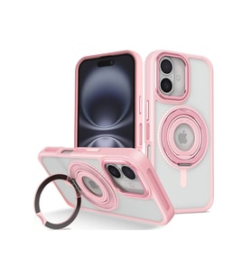 Pilelistore   iPhone 16 Banza Magsafe Standlı Kapak - Pembe