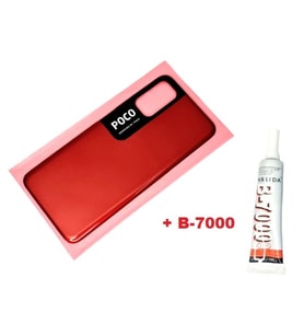 Tkgz Xiaomi POCO M3 PRO Arka Pil Batarya Kapağı (B-7000) KIRMIZI