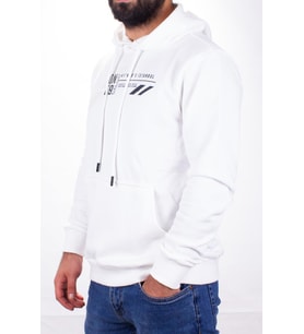 Twister 1910 Ekru  Kapüşonlu Erkek Sweatshirt
