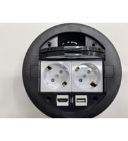 Masa Üstü Priz Siyah+ 2 Ad. Priz+1 Ad. Hdmı+1 Ad. USB Geçiş