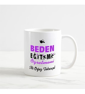Beden Eğitimi Öğretmeni Kupa Bardak (4. Tasarım)
