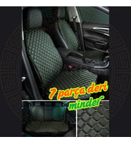 WOLKSWAGEN JETTA SEDAN 2005-2010 uyumlu 7 Parça Deri Minder Takımı (Yeşil)