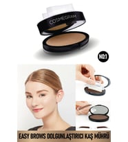 Cosmegram Easy Brows Kaş Mührü- Kaş Dolgunlaştırıcı No:1 Koyu Kahverengi