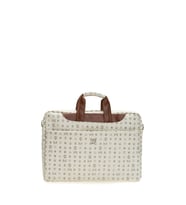Bilik Deri Monogram Bej-Taba Unisex Laptop & Evrak Çantası BRIEFCASE-MN
