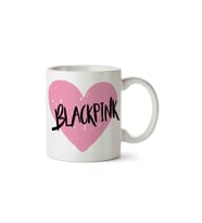 Black Pink Kalp Kupa Bardak