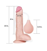 LoveToy Fışkırtmalı Dildo 25 cm
