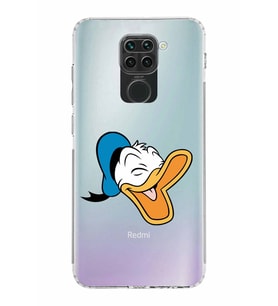Xiaomi Redmi Note 9  Kamera Korumalı Kapak Donald Duck Tasarımlı Şeffaf  Kılıf
