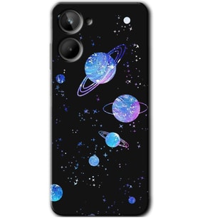 Realme 10 4G Kılıf HD Desen Baskılı Kılıf - Samanyolu Galaksi
