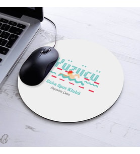 İsimli Yüzücü Temalı Yuvarlak Mousepad