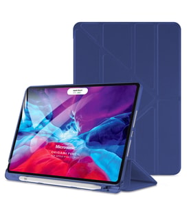 Microsonic Apple iPad Pro 11`` 2022 4. Nesil Kılıf (A2759-A2435-A2761-A2762) Origami Pencil Lacivert