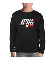 Ikon - Logo Yazı Siyah Çocuk Sweatshirt