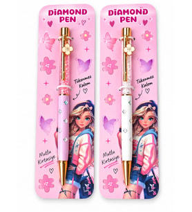 CEM DOLPHIN BP-586 TAŞLI DIAMOND PEN TÜKENMEZ KALEM - TEKLİ
